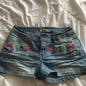 Embroidered shorts!